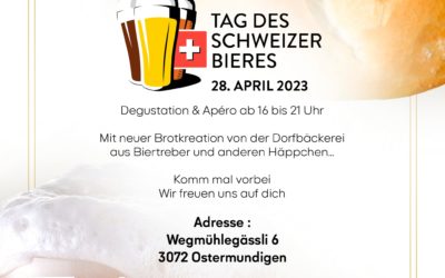 SWISS BEER DAY APRIL 28, 2023 SAVE THE DATE !