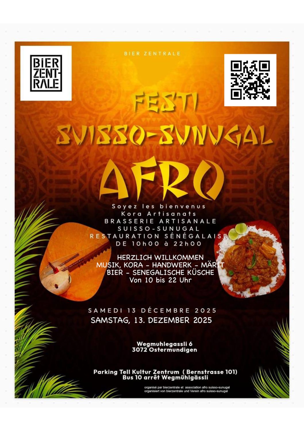 Jahresabschlussfest, Samstag, 13. Dezember 2025, 10-22 Uhr